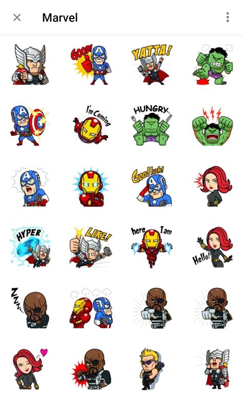 Printable Marvel Stickers